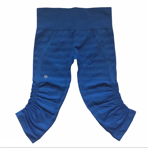 Lululemon In the Flow Crop Stripe Baroque Blue - Picture 12 of 13
